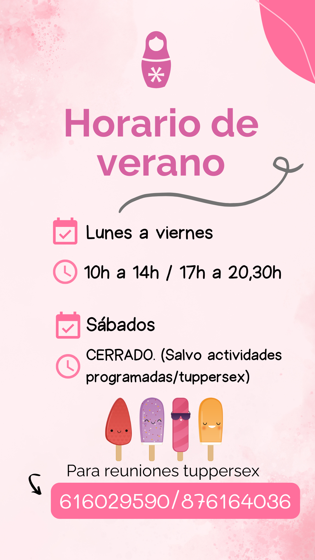 Horario de verano Desmontando a la Pili