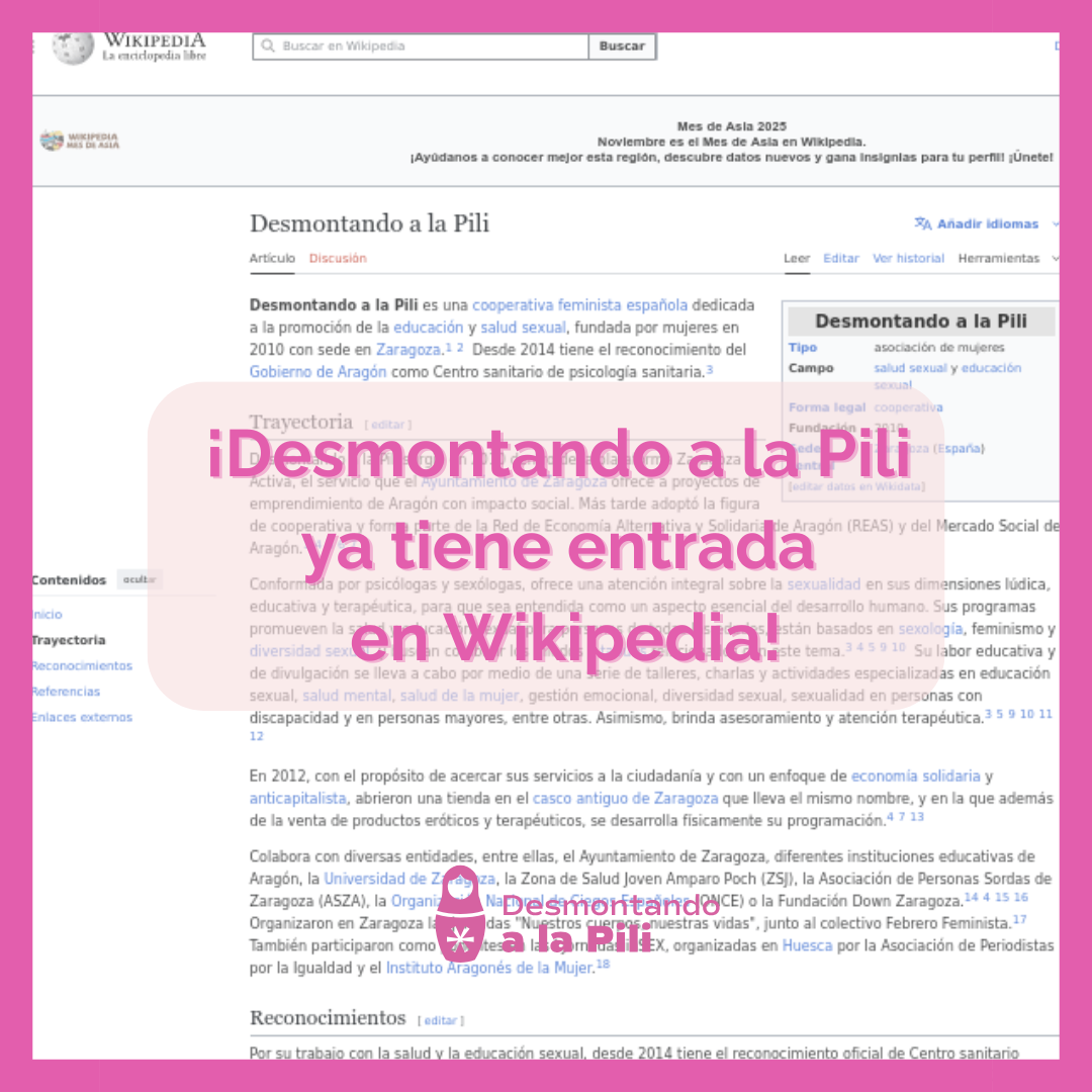Desmontando a la Pili en Wikipedia